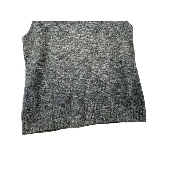 J.Jill Womens  Wool Blend Zip-Up Sleeveless Sweater Vest L Gray - Picture 9 of 10